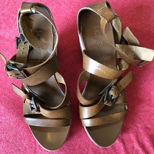 ⤵️J. Crew wedges.